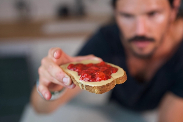 Open Face Peanut Butter and Jelly