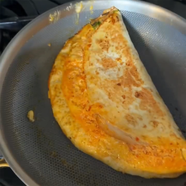 Hot Honey Harissa Cheese Egg Tortilla