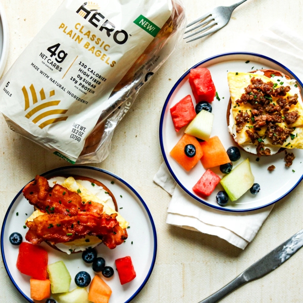 Open-Face Breakfast Bagels