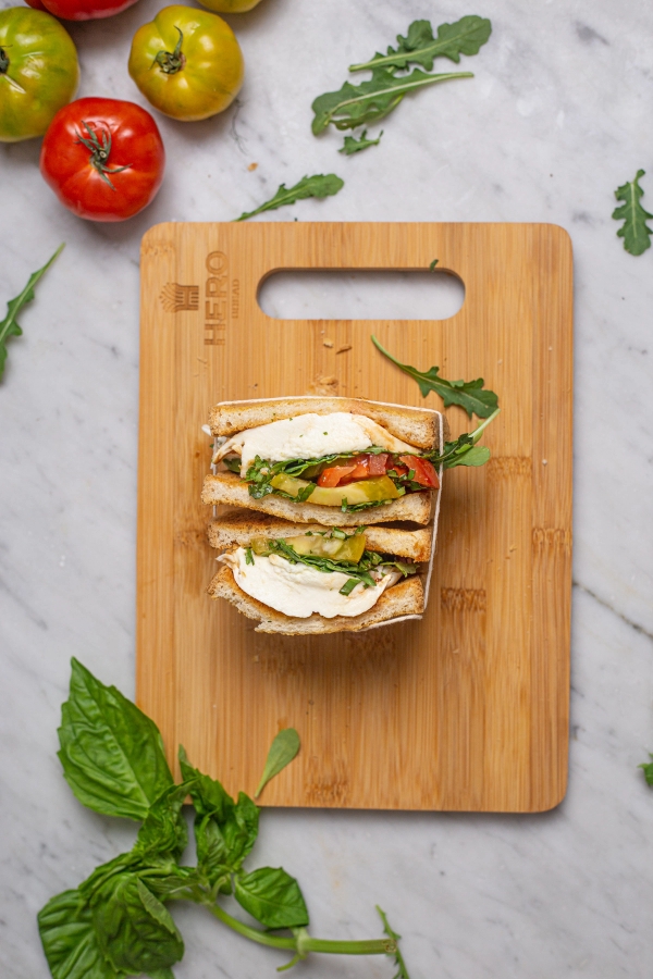 Tomato and Burrata Italian Sandwich 