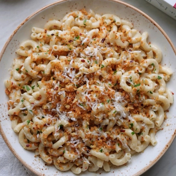 Roasted Garlic Butter Elbows