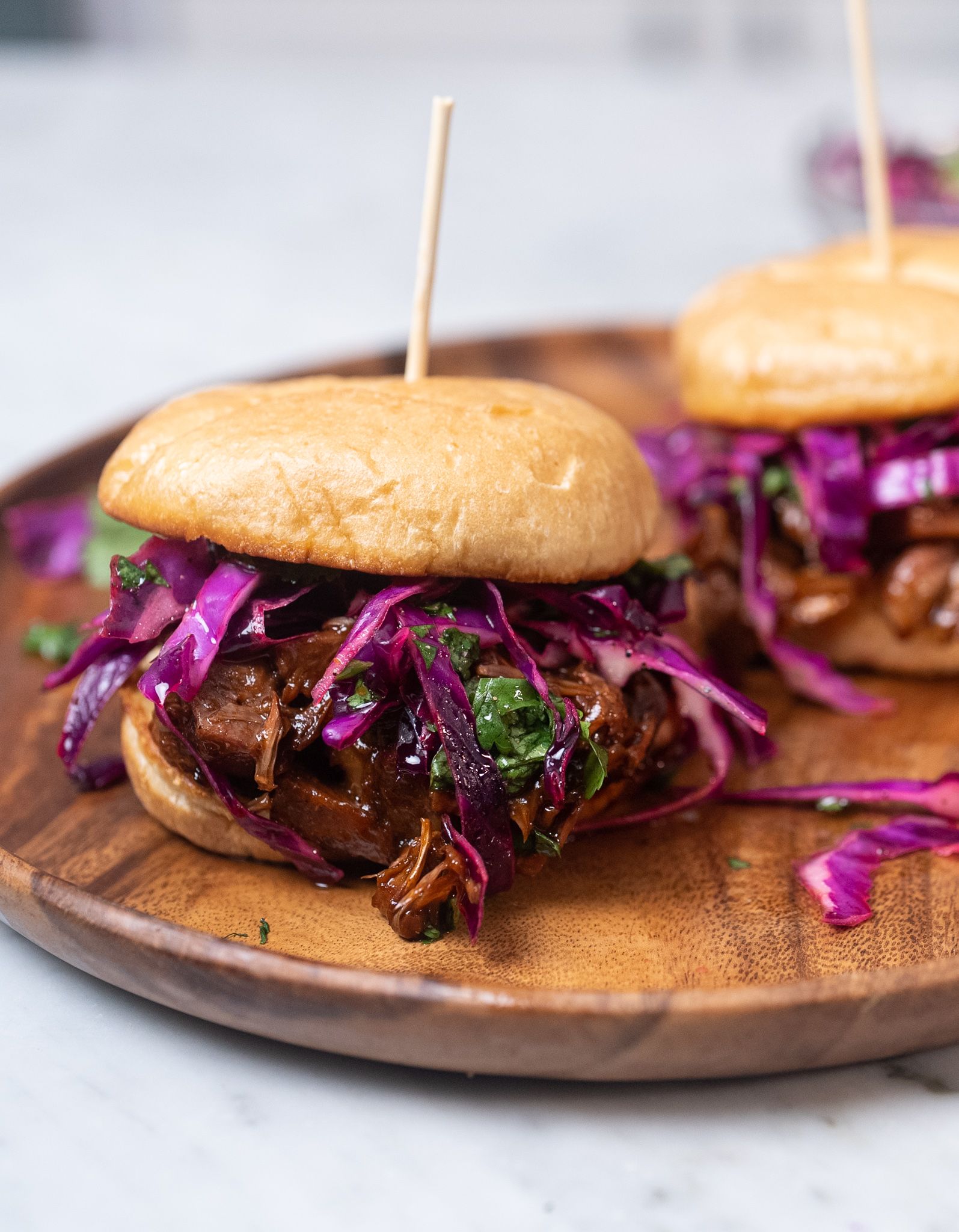 BBQ Jackfruit Sandwich on 0g Net Carb Hero Classic Burger Buns