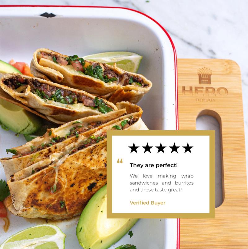 Customer Review for Hero Flour Tortillas