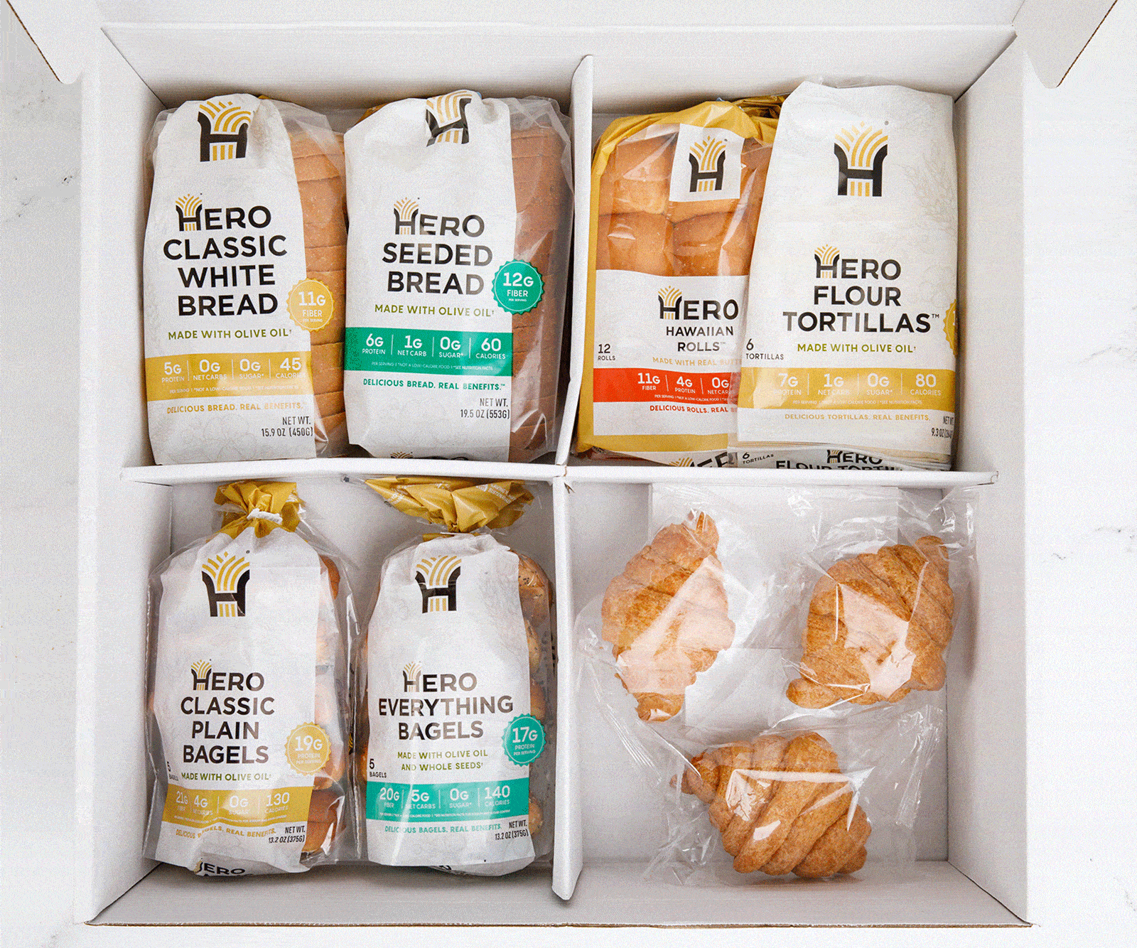 Welcome Box | 0-5g Net Carb, 0g Sugar | Hero Bread™
