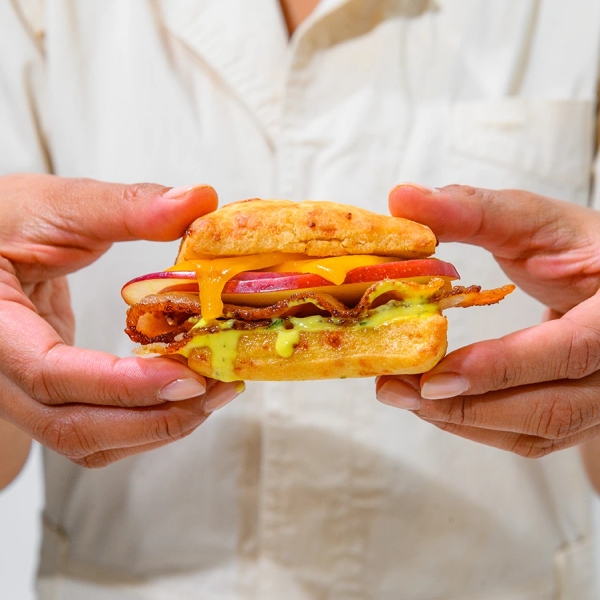 Bacon Apple Grilled Cheese Slider 