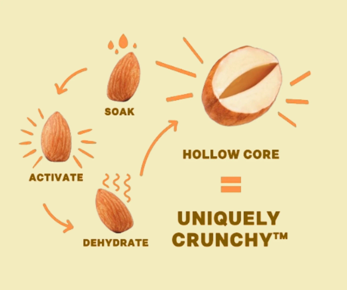 Daily Crunch Turmeric + Sea Salt Almonds - 3 pack | Hero Bread