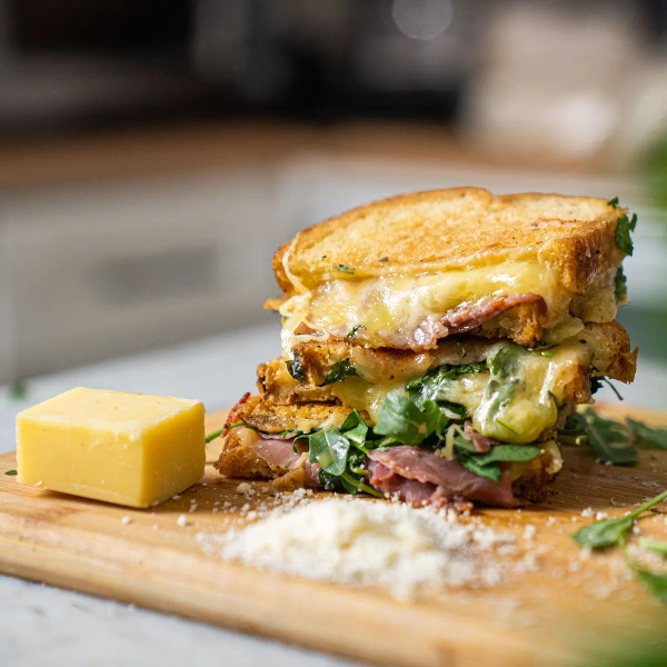 Grilled Cheese Sandwich with Prosciutto