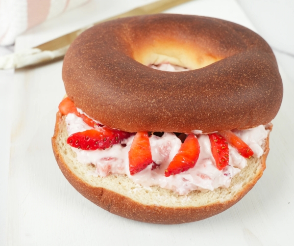 Strawberry & Cream Bagel