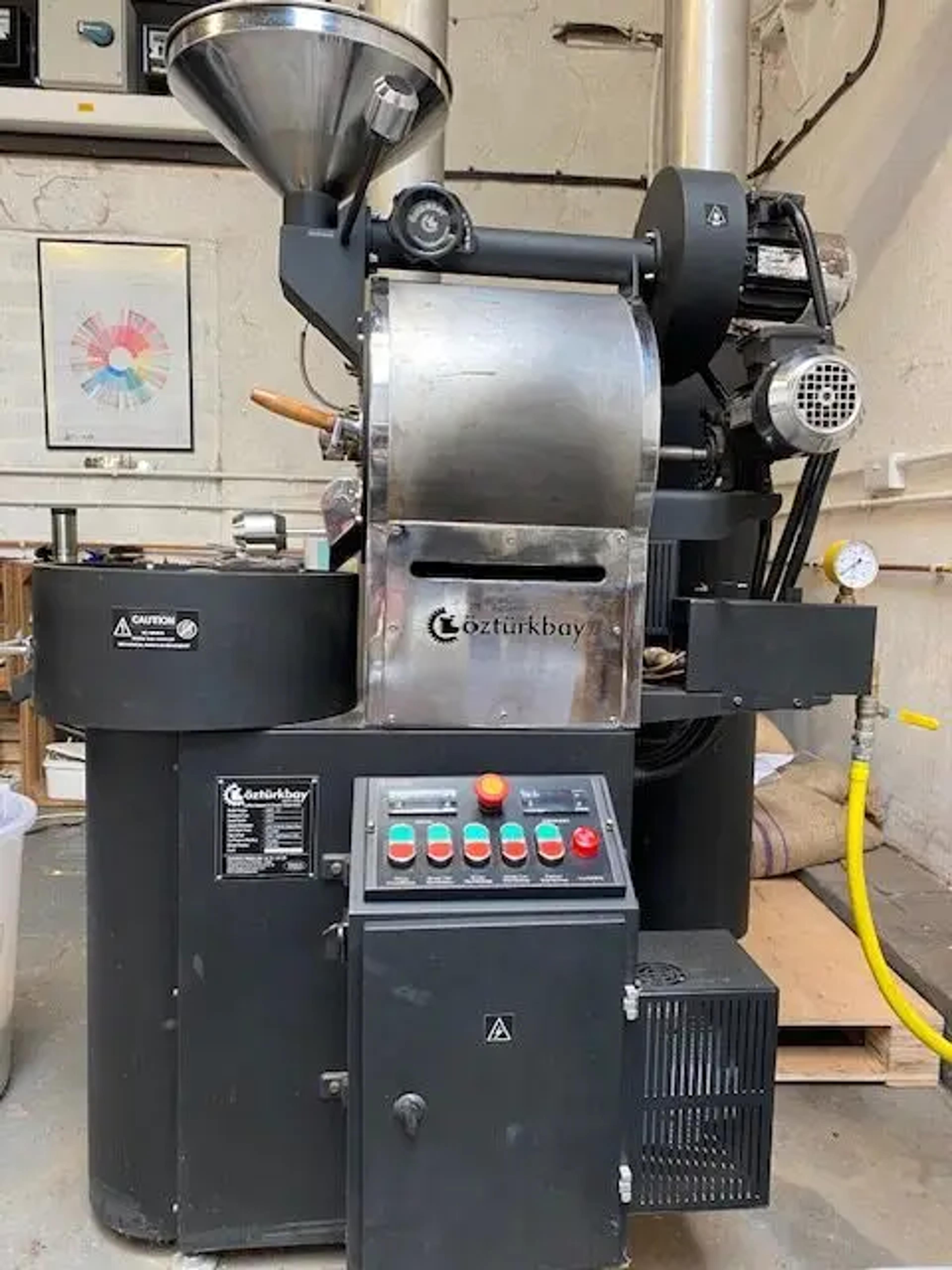 Ozturk 2.5KG Black/Silver coffee roaster, 2015