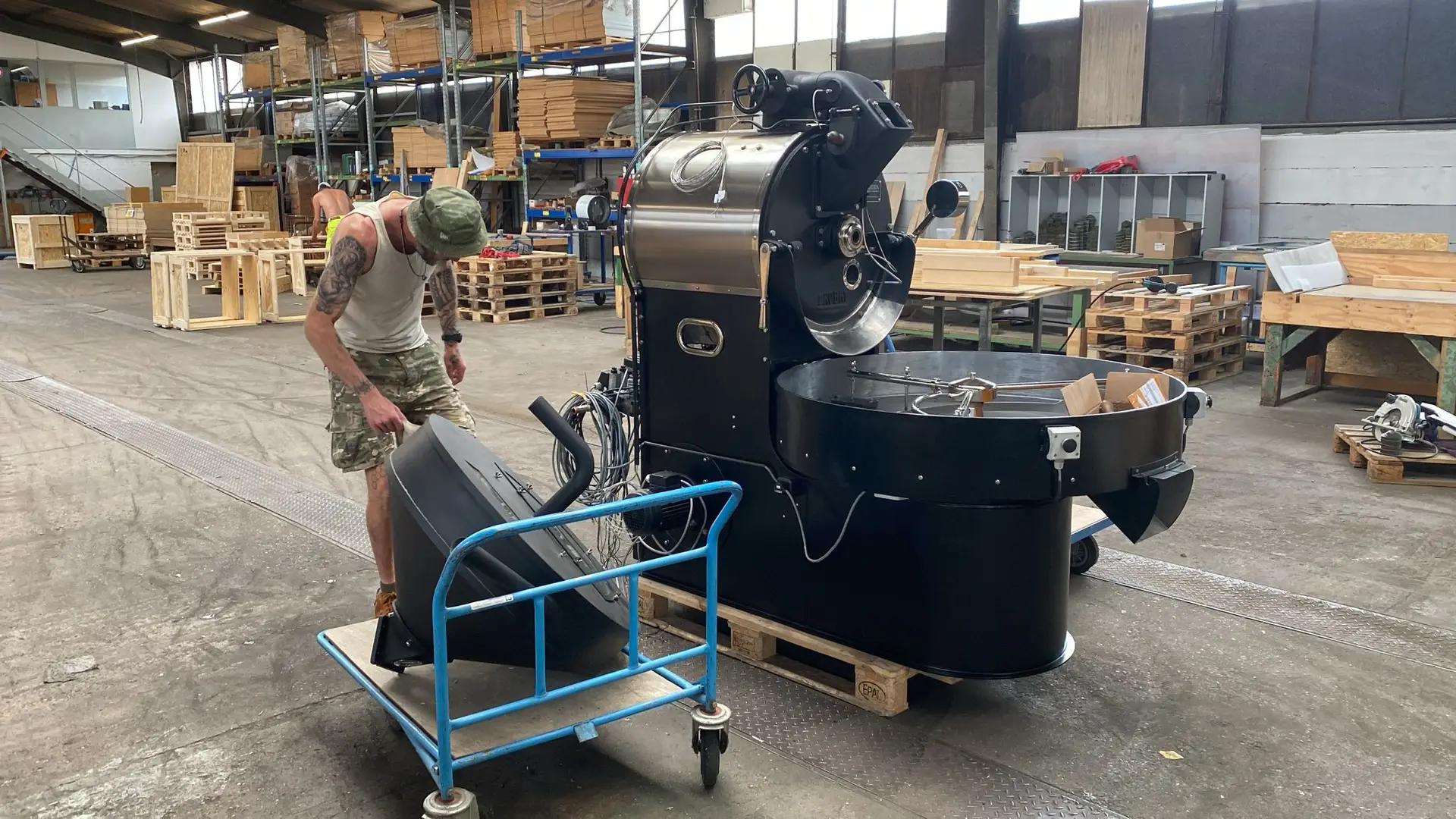 Probat UG22, black coffee roaster, 1955