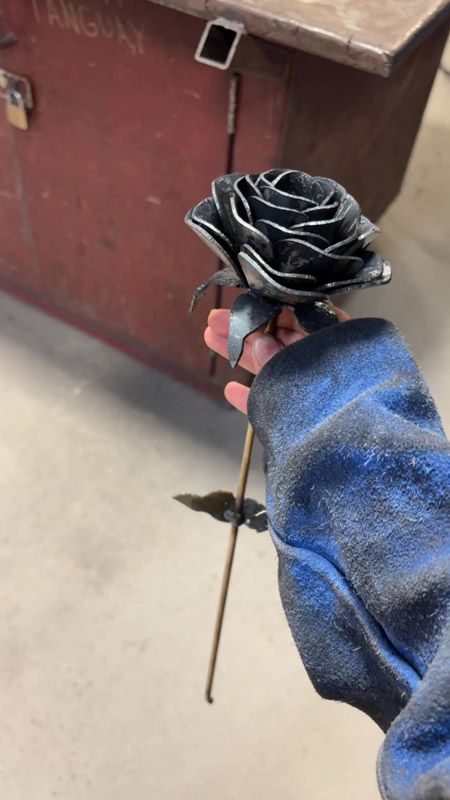 Projet de rose du camp de soudage-assemblage