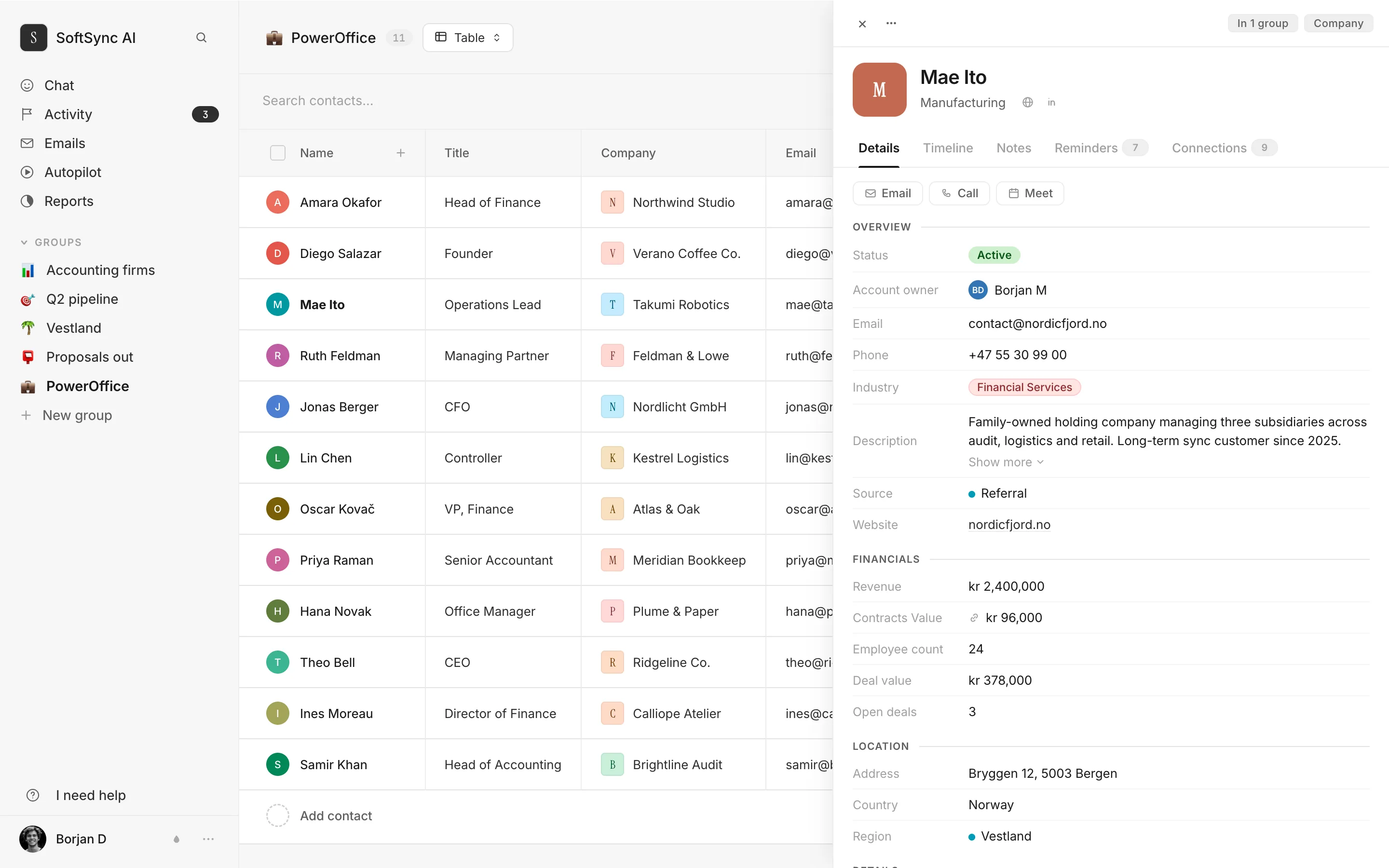 Everything about a customer on one page