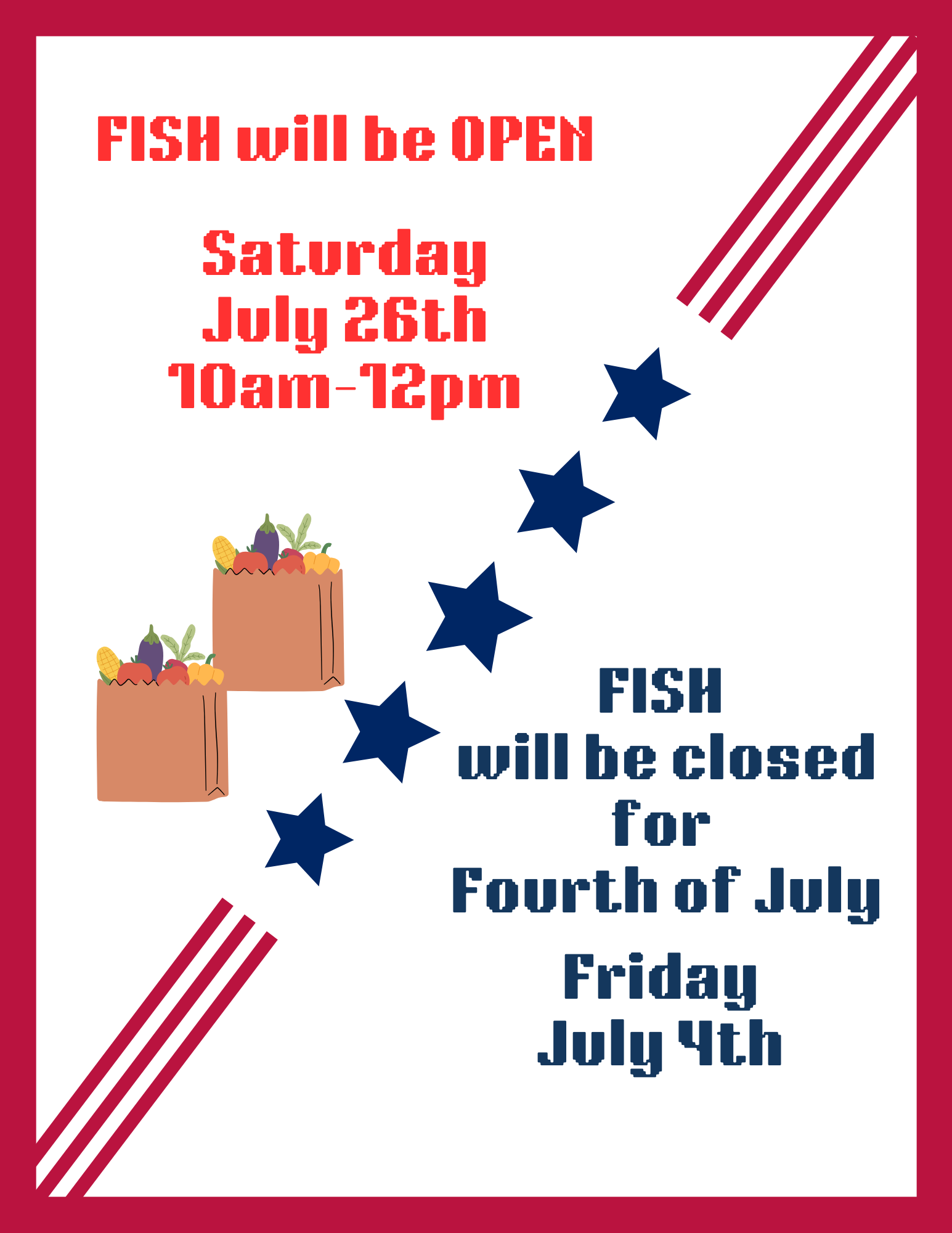 Pantry Hours
