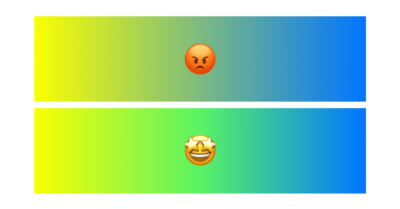   The quick fix: same two colours on each end, but the grey has been replaced with a more vibrant one.  