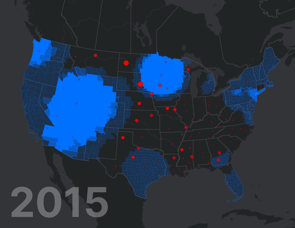 animated map of search spikes for Jordan Peterson
