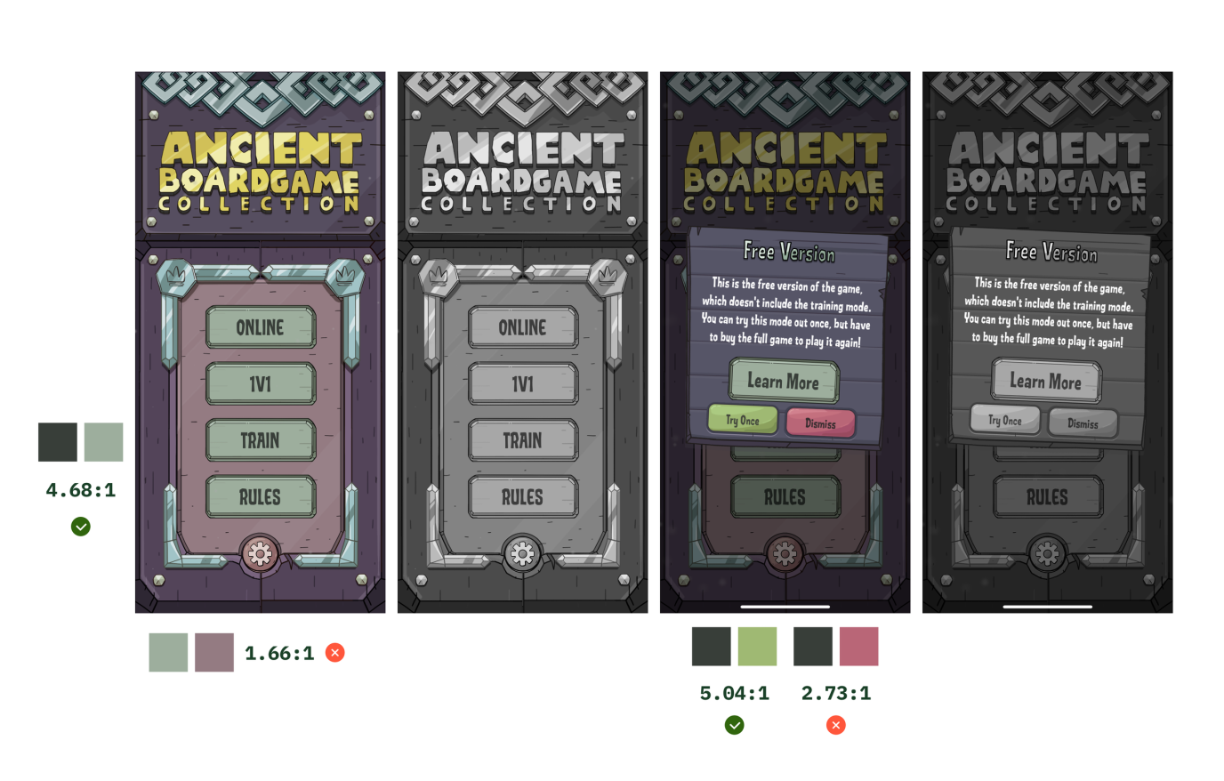   This muted colour scheme makes for less accessibility.  