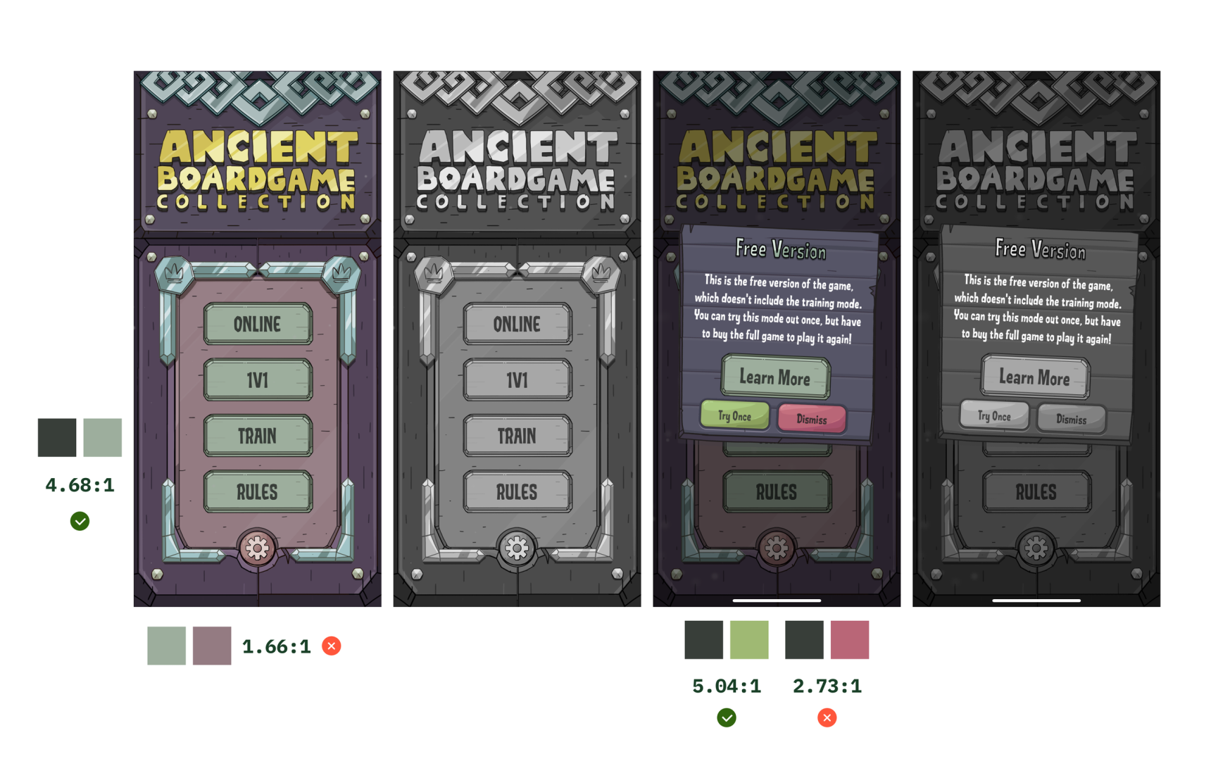   This muted colour scheme makes for less accessibility.  