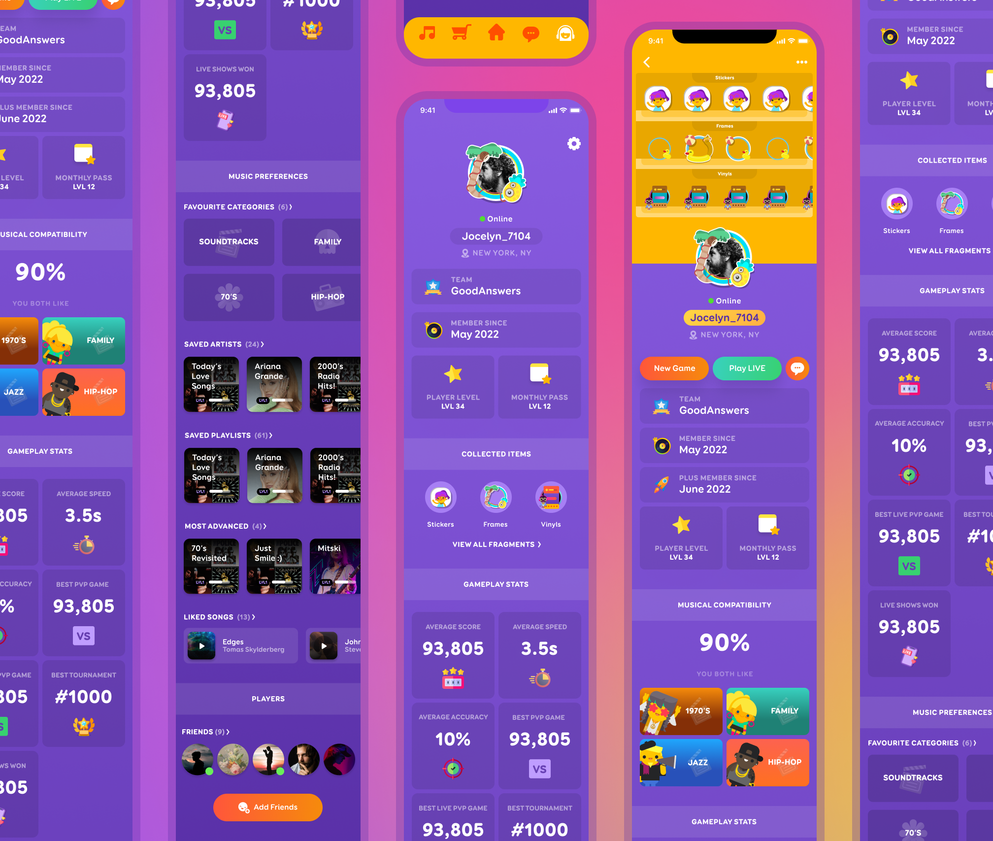 Player profiles as a gameplay tool