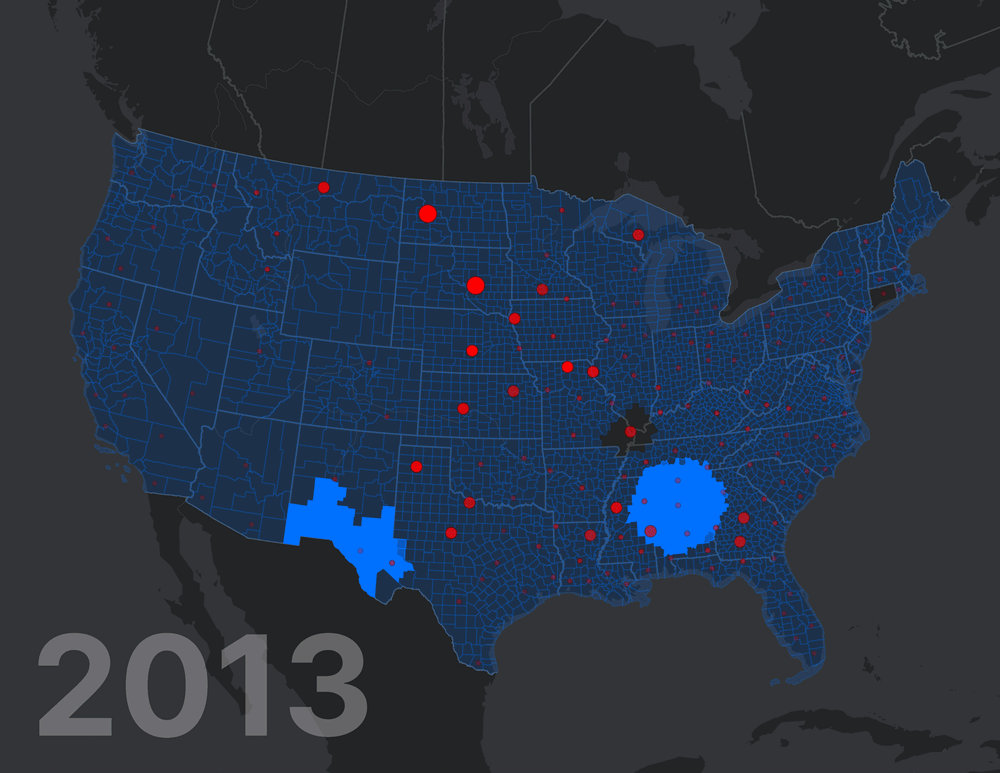 animated map of red pill search spikes per year
