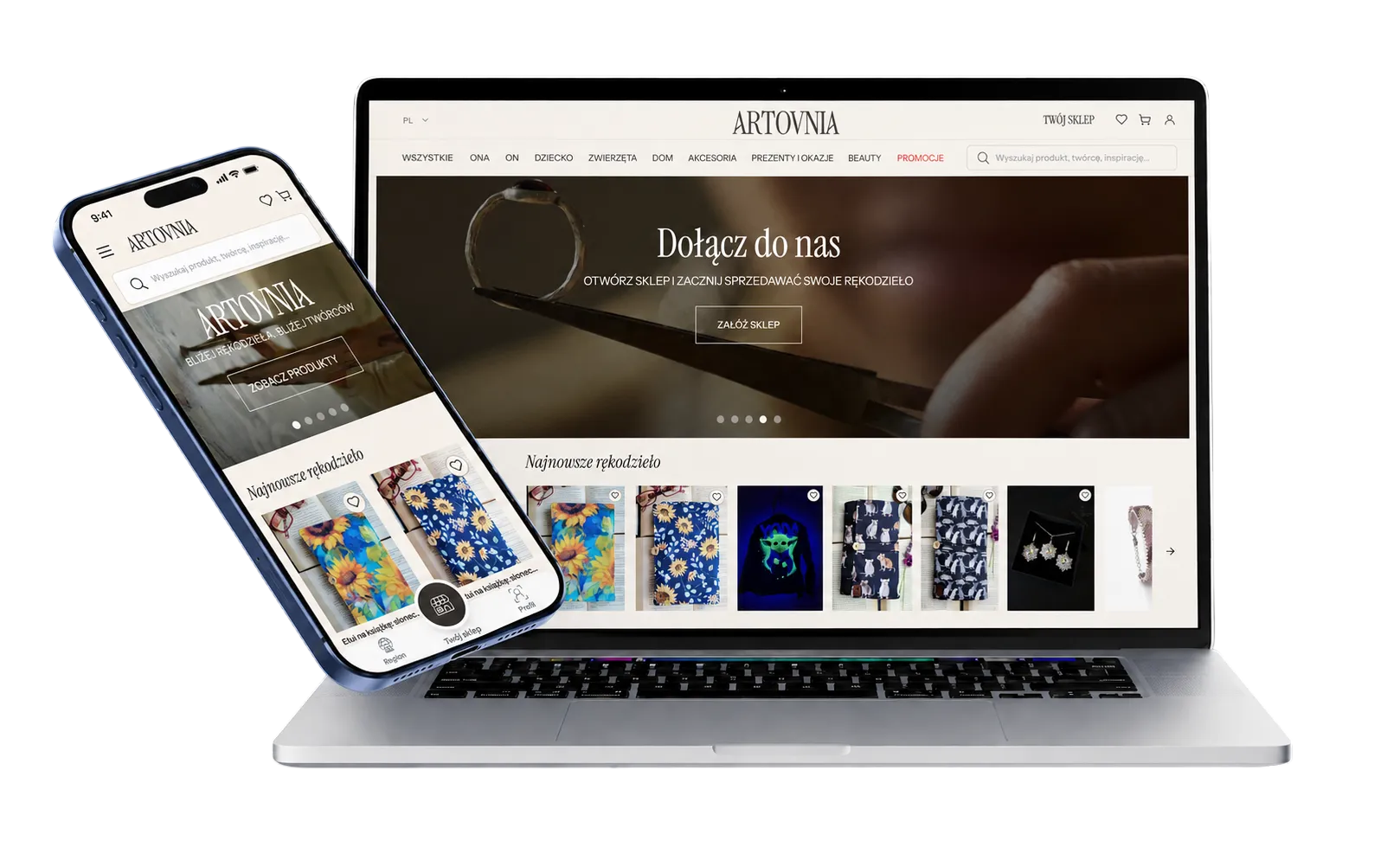 Preview of Artovnia E-Commerce project