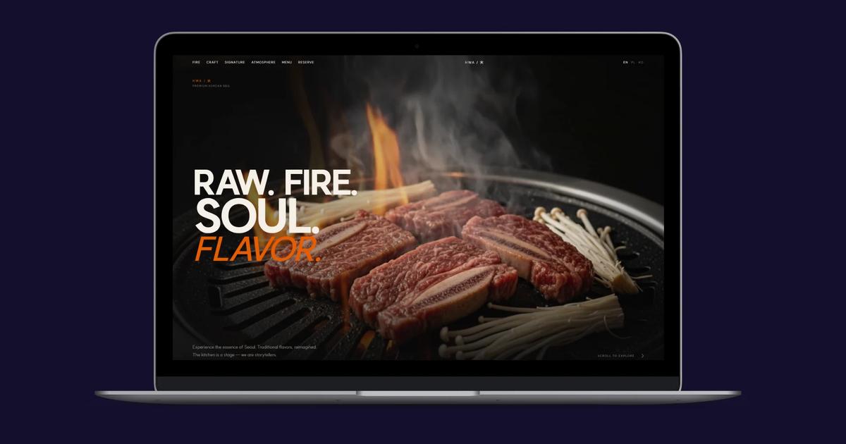 laptop ze stroną internetową, mockup dema next.js