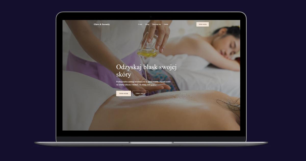 przykładowy landing page