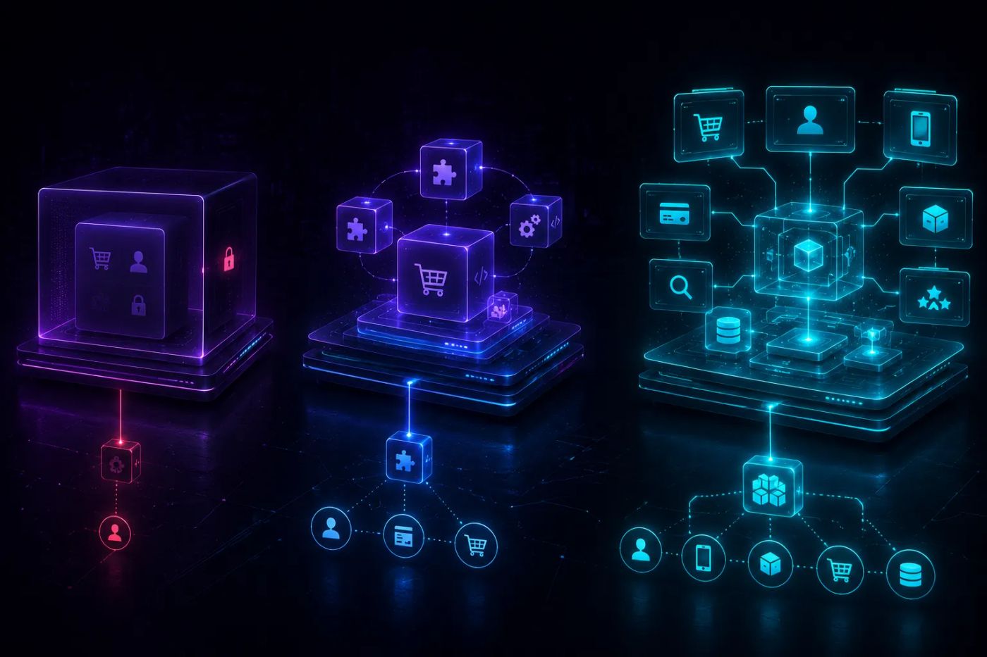 differnt complexity of ecommerce shops