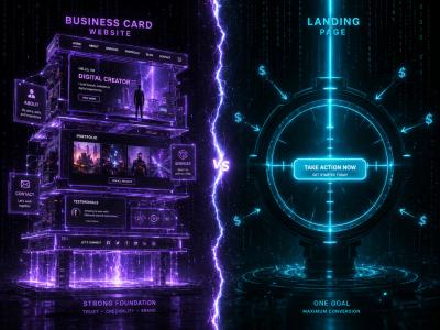 Business Card Website vs Landing Page — What's the Difference and What Do You Need?