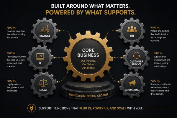 Outsourcing business functions decision framework: which gears in your business can run externally and which must stay at the core