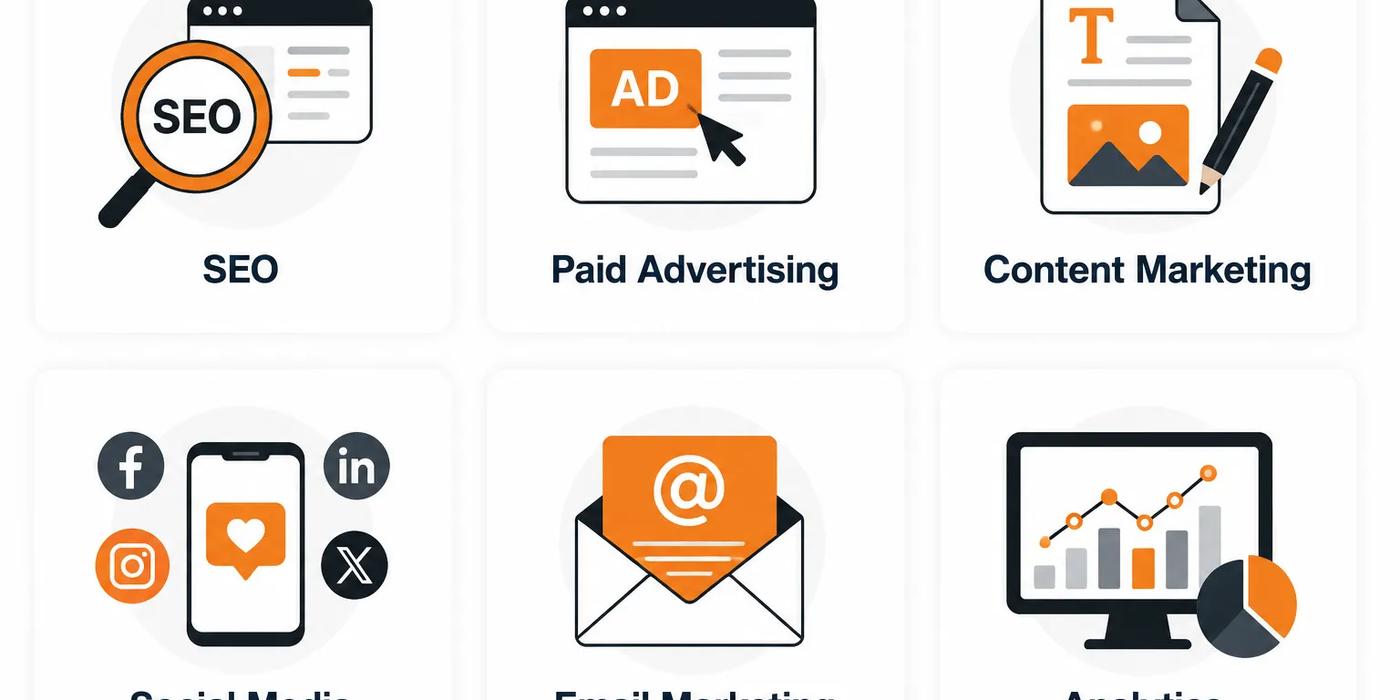Digital marketing disciplines available when you hire remote digital marketer through All Talentz