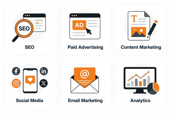 Digital marketing disciplines available when you hire remote digital marketer through All Talentz