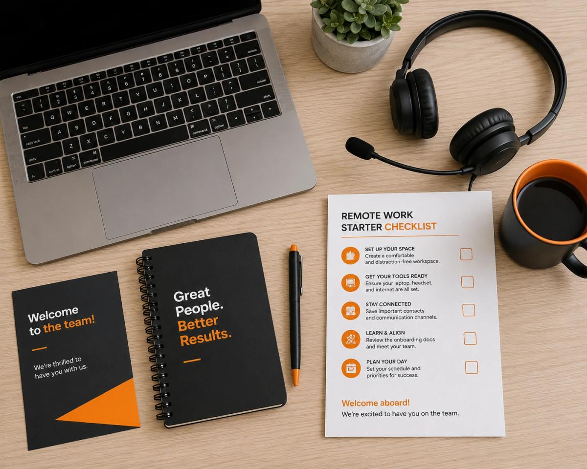 Pre-boarding checklist items for remote employee onboarding