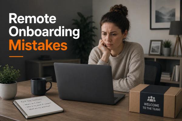 Remote onboarding mistakes leave new hires isolated, confused, and more likely to quit within the first 90 days