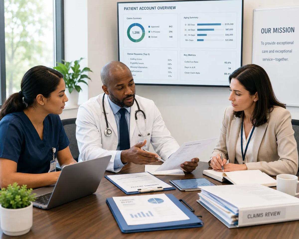 Medical staffing done right: a collaborative healthcare team where clinical and administrative professionals work together without coverage gaps