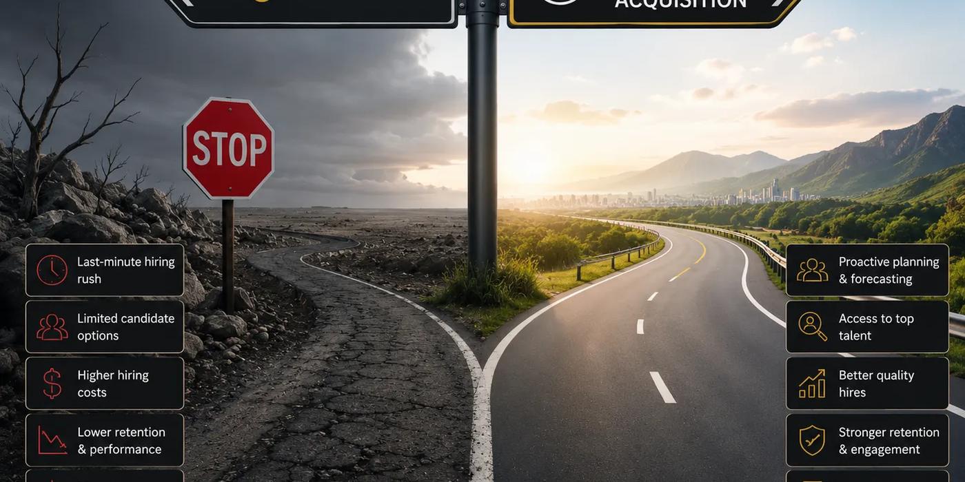 Strategic talent acquisition vs reactive recruitment: two different hiring paths with very different business outcomes