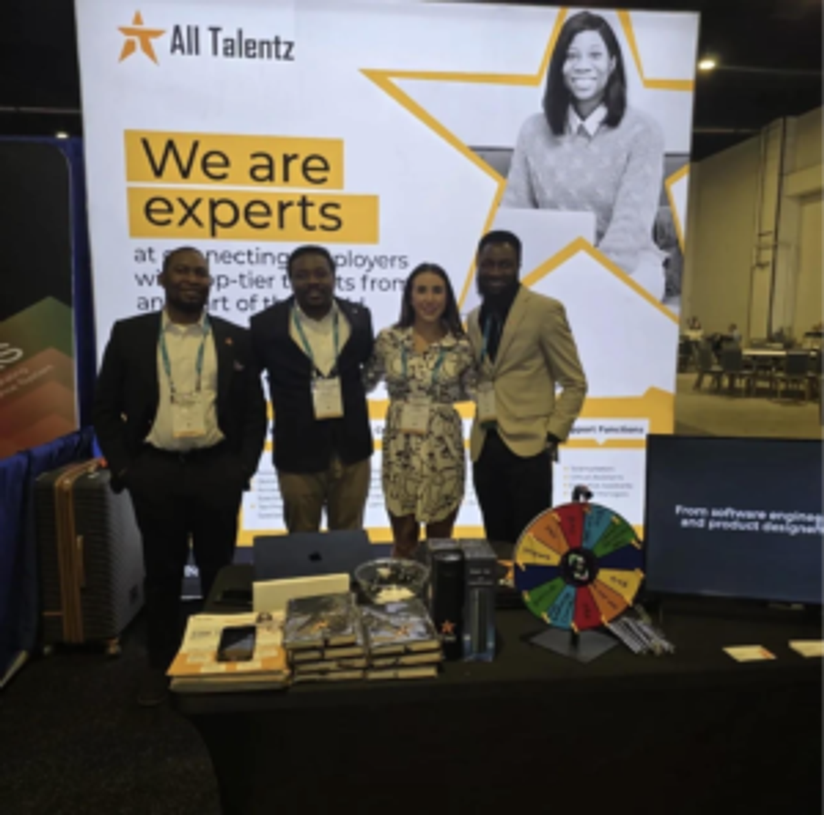 Sadiq Isu and the All Talentz team at the 2026 PLRB Annual Conference