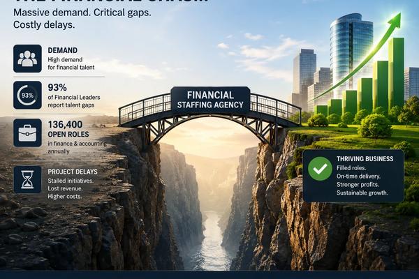 Financial staffing agency as the bridge across the finance talent gap: the shortage is structural and the data makes the case