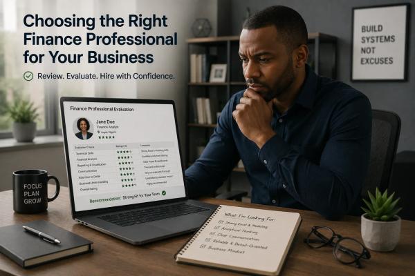 How to evaluate skilled finance professionals before hiring: a business owner's evaluation guide from All Talentz.