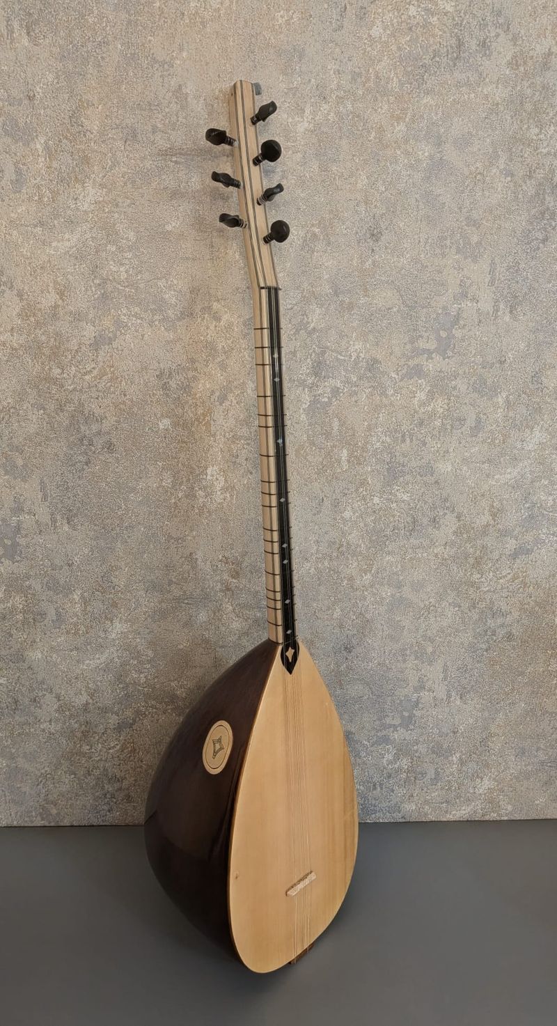 Short-Neck Mahogany Bağlama with Pickup