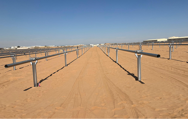Early solar project site in Jordan, 2009