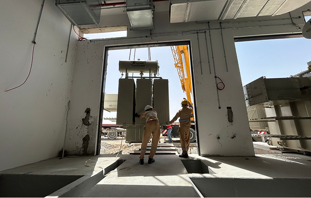 Electrical commissioning at first MWp project, 2014