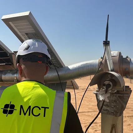 Field technician at work