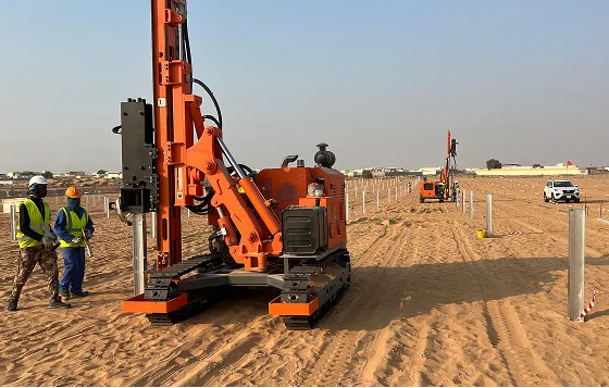 Galvanized steel structural components for solar tracker installation