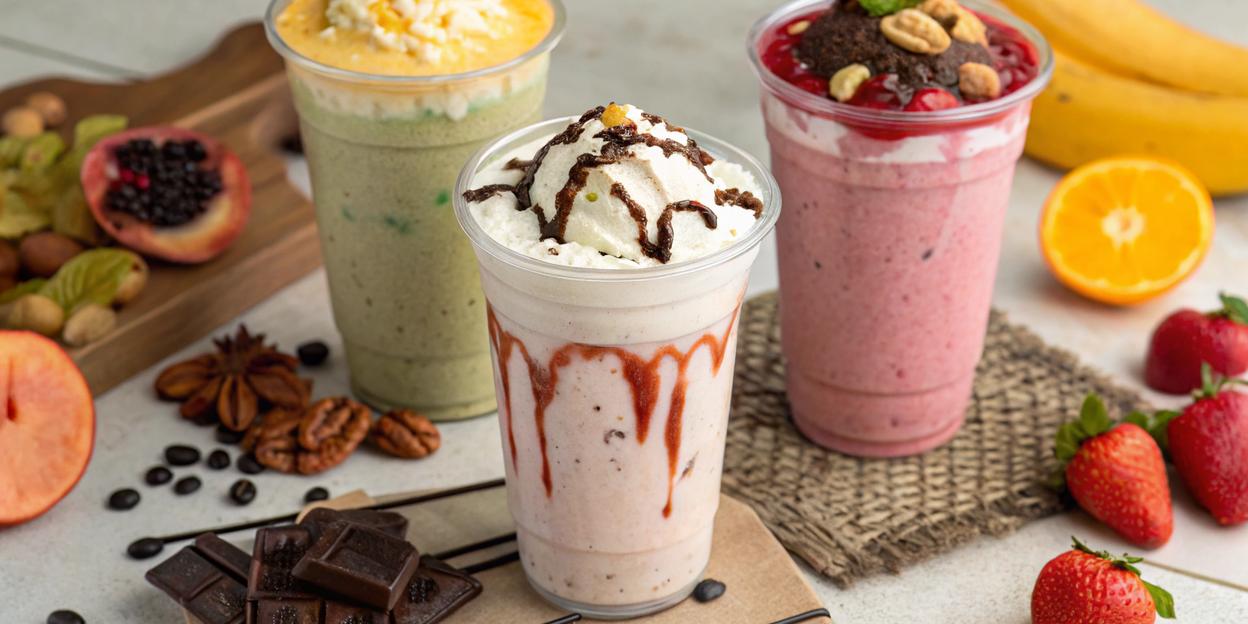 Guia completo das calorias dos milkshakes milky moo: tabelas nutricionais por sabor