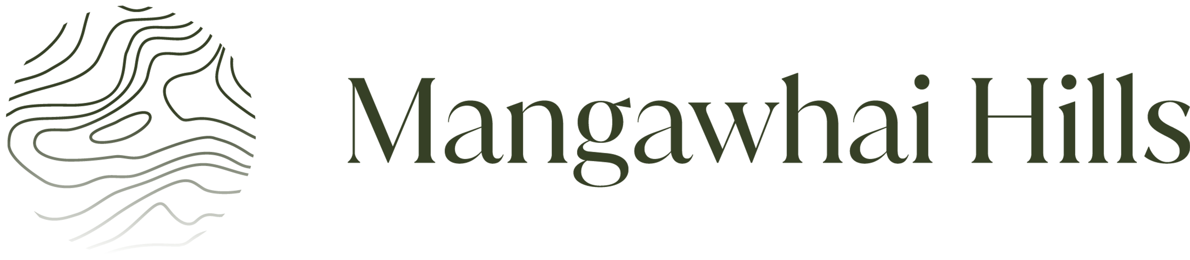 Mangawhai Hills condensed logo (dark)
