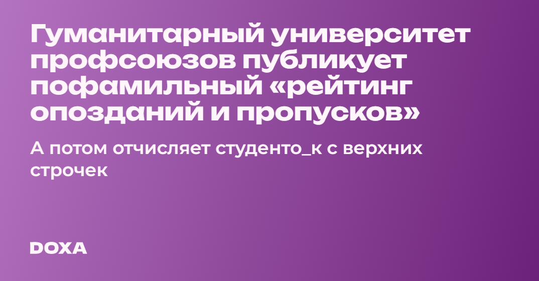 Петербургский Гуманитарный университет профсоюзов публикует пофамильный ...