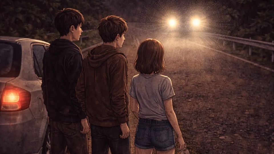 The Car on the Mountain Road