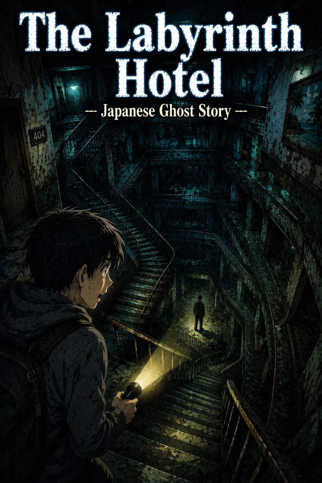 Japanese Ghost Story illustration "title: The Labyrinth Hotel"