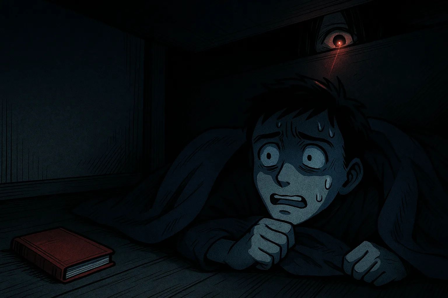 Japanese Ghost Story illustration "title: The Diary in the Apartment"