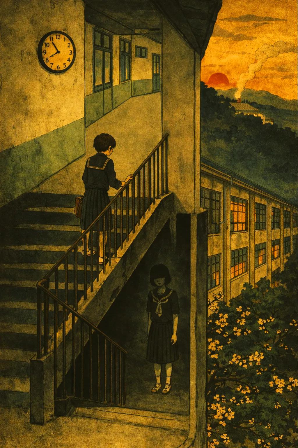 The Stairs Behind the South Wing